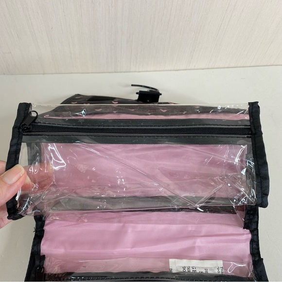 Mary Kay Travel Roll Up Hanging Organizer Black/Pink Hearts NEW - Picture 5 of 7